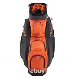 Maxfli 2021 Honors+ 14-Way Cart Bag, Volt Orange