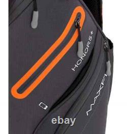 Maxfli 2021 Honors+ 14-Way Cart Bag, Volt Orange