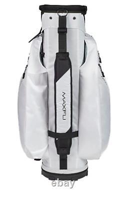 Maxfli 2021 Honors+ 14-Way Cart Bag White