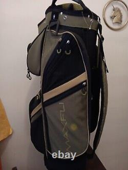Maxfli Honor 14 Divider Golf Cart Bag KHAKI GREEN /BROWN