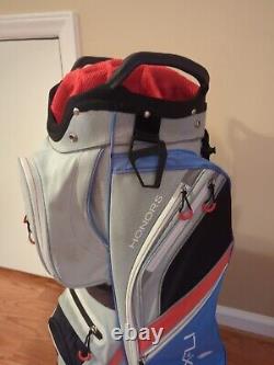 Maxfli Honors 14 Way Golf Cart Bag Blue/grey/Red
