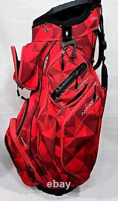 Maxfli Honors+ Red 14-Way Cart Bag No Rain Cover Rare Color READ DESCRIPT