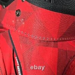 Maxfli Honors+ Red 14-Way Cart Bag No Rain Cover Rare Color READ DESCRIPT