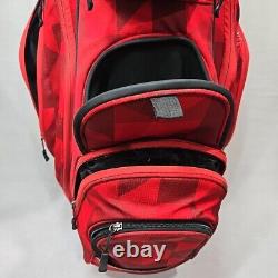 Maxfli Honors+ Red 14-Way Cart Bag No Rain Cover Rare Color READ DESCRIPT