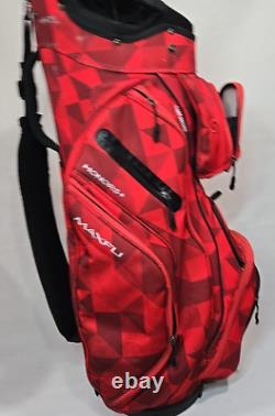 Maxfli Honors+ Red 14-Way Cart Bag No Rain Cover Rare Color READ DESCRIPT