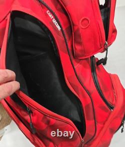 Maxfli Honors+ Red 14-Way Cart Bag No Rain Cover Rare Color READ DESCRIPT