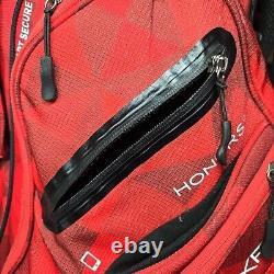 Maxfli Honors+ Red 14-Way Cart Bag No Rain Cover Rare Color READ DESCRIPT