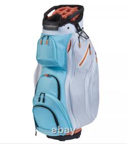 Maxfli Women's 2021 Honors+ 14-Way Cart Bag/Blue/Gray