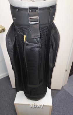 Men's Golf Cart Bag 14 Way Divider Naples Bay CMAX Lightweight Black Silver
