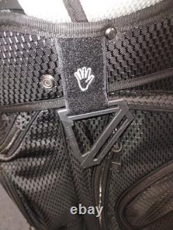 Men's Golf Cart Bag 14 Way Divider Naples Bay CMAX Lightweight Black Silver