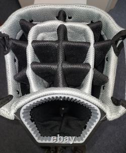 Men's Golf Cart Bag 14 Way Divider Naples Bay CMAX Lightweight Black Silver