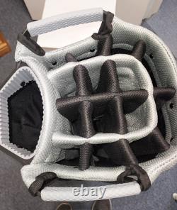 Men's Golf Cart Bag 14 Way Divider Naples Bay CMAX Lightweight Black Silver