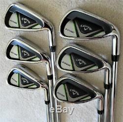 Mens Callaway Complete Golf Set Driver, Wood, Hybrid, Irons Putter Cart Bag Reg