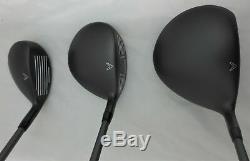 Mens LH Callaway Golf Set Driver, Wood, Hybrid, Irons, Putter Cart Bag Left Hand