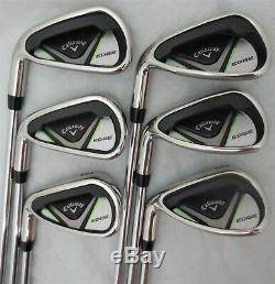 Mens LH Callaway Golf Set Driver, Wood, Hybrid, Irons, Putter Cart Bag Left Hand