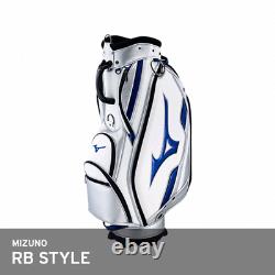 Mizuno 2018 RB Style Men's Caddie Bag Cart 9.5In 4Kg 5-Way PU EMS White/Silver