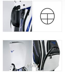Mizuno 2018 RB Style Men's Caddie Bag Cart 9.5In 4Kg 5-Way PU EMS White/Silver