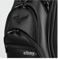 Mizuno 2019 RB Style 002 Men Cart Caddie Bag 9.5 8.5lb 5Way PU Enamel-Black/EMS