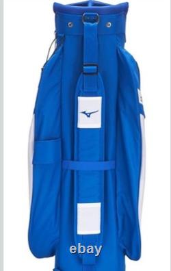 Mizuno BR-D3c Blue White Golf Cart Bag Divider System Shoulder Strap