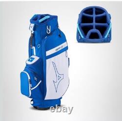 Mizuno BR-D3c Blue White Golf Cart Bag Divider System Shoulder Strap