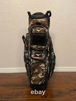 Mizuno BR-D4C Cart Bag, 14 Way Dividers, Woodlands Camo, Excellent Condition