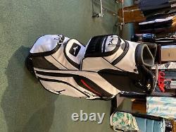 Mizuno BRD 4C Cart Bag Great Golf Bag! Massive Cooler Pocket! White/Black/Red