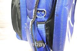 Mizuno Black Blue White Cart Bag 15-Way-Top With Rain Cover