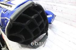 Mizuno Black Blue White Cart Bag 15-Way-Top With Rain Cover