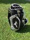 Mizuno Black/gray/white Cart Bag 14 Way Top With Raincover