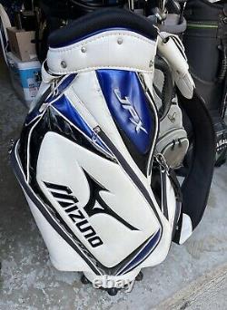 Mizuno JPX White/Blue/Black Golf Staff Cart Bag with 5 Club Compartments (LQQK)