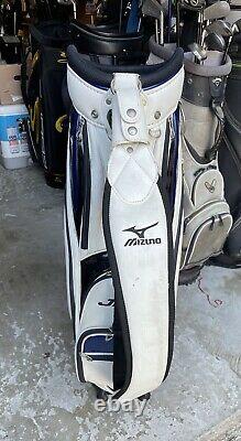 Mizuno JPX White/Blue/Black Golf Staff Cart Bag with 5 Club Compartments (LQQK)