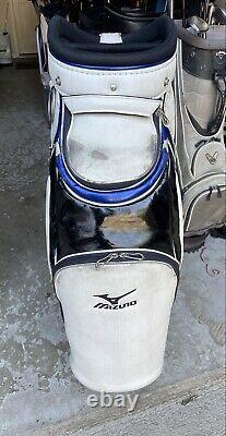 Mizuno JPX White/Blue/Black Golf Staff Cart Bag with 5 Club Compartments (LQQK)