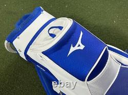 Mizuno Mini Staff Cart Golf Bag Blue White 14-Way Divide Strap (95464)