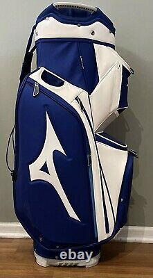 Mizuno Pro Golf Cart Bag 14-Way Top Rain Hood Lightweight with Umbrella Holder