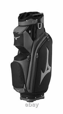 Mizuno Pro Golf Cart Trolley Golf Bag, 14 Way Divider, Black/Grey