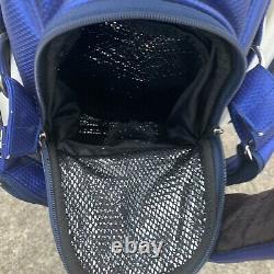Mizuno Pro Staff Golf Bag With Rain Cover Blue White Cart Bag Professional Tour