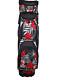 Naples Bay Posh Performance Ladies Golf Cart Bag- Red & Black Floral Pattern