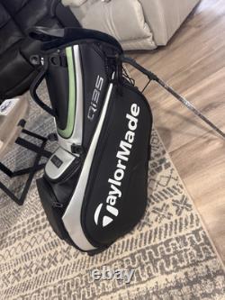 NEW 2025 Taylormade Qi35 Players Black/Silver Tour Staff Stand Golf Bag