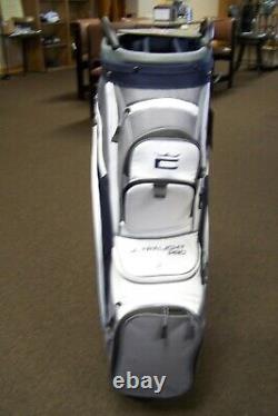 NEW COBRA ULTRALIGHT PRO CART BAG GRAY/NAVY 14-WAY TOP New With Tags