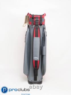 NEW Callaway ORG14 M 14-WAY CART Golf Bag withRainhood Red/Black/Grey 420210