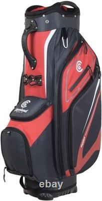 NEW Cleveland Golf CG Lightweight Red/Charcoal 14-Way Top Golf Cart Bag