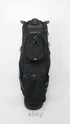 NEW! Cobra Black/Blue Cart Bag with Rain Hood 294136