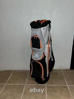 NEW Cobra Golf Ultralight Pro Cart Bag 14-Way Orange Black And White