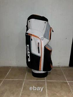 NEW Cobra Golf Ultralight Pro Cart Bag 14-Way Orange Black And White