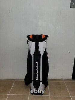 NEW Cobra Golf Ultralight Pro Cart Bag 14-Way Orange Black And White