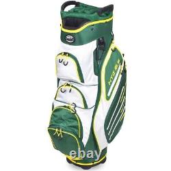 NEW Hot-Z Golf HTZ 5.5 Cart Bag 9 14-Way Top Green / Yellow / White