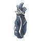 New Lady Wilson Golf Magnolia Complete Set W Driver, Cart Bag, Irons Navy Petite