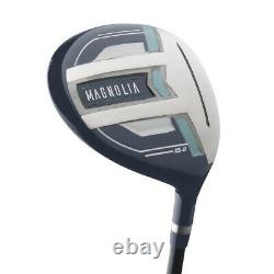 NEW Lady Wilson Golf Magnolia Complete Set w Driver, Cart Bag, Irons Navy Petite