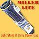 New Miller Lite Stand Carry Golf Cart Bag Lightweight Cooler Free Titleist Provs