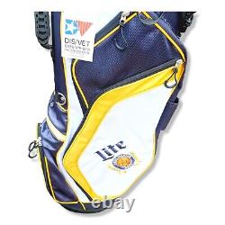 NEW Miller Lite Stand Carry Golf Cart Bag Lightweight Cooler FREE Titleist ProVs